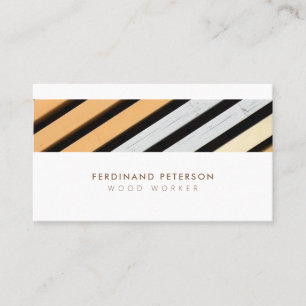 Tarjeta de visita universal con textura de madera.