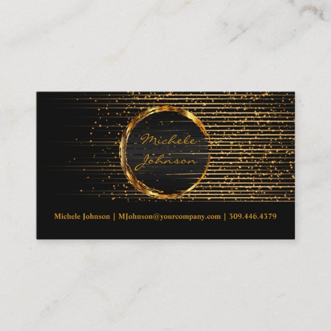 Tarjeta De Visita Universo abstracto de la luz de la estrella del (Anverso)