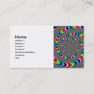 Tarjeta De Visita Universo arcoiris - Arte fractal