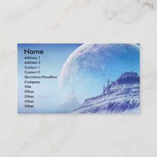 Tarjeta De Visita Universo desconocido, nombre, dirección 1, direcc