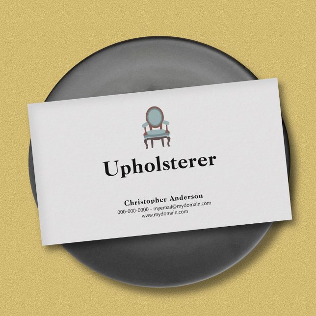 Tarjeta De Visita Upholsterer (Upholsterer Business Card)
