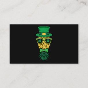 Tarjeta De Visita Upside Down Pineapple Leprechaun St Patricks Day M
