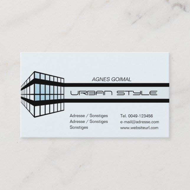 Tarjeta De Visita Urban Style (Anverso)