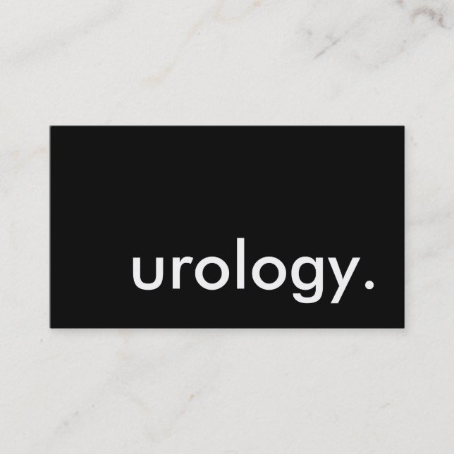 Tarjeta De Visita urología. (Anverso)
