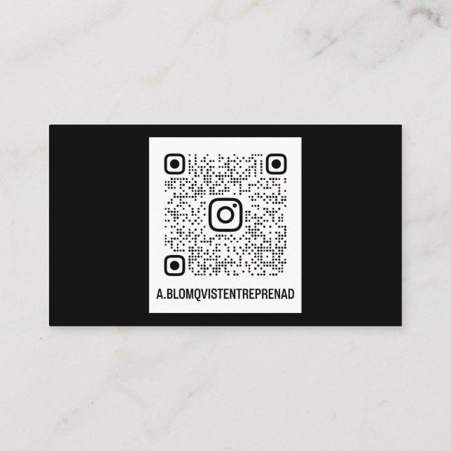 Tarjeta De Visita USA, 8,9 x 5,1 cm Visitkort (Reverso)