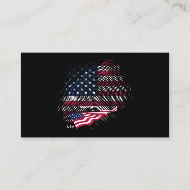 Tarjeta De Visita USA flag (Anverso)
