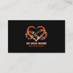 Tarjeta De Visita Usamos Conciencia Naranja de Esclerosis Múltiple