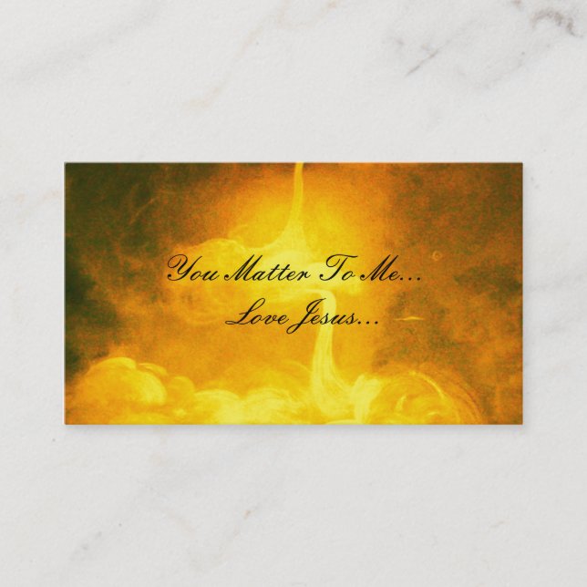 Tarjeta De Visita Usted importa a mí, amor Jesús (Anverso)