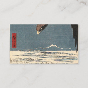 Tarjeta De Visita Utagawa Hiroshige Águila de madera japonesa