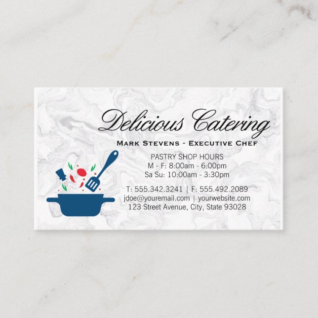 Tarjeta De Visita Utensilios de cocina | Herbs Spices | Culinario (Anverso)