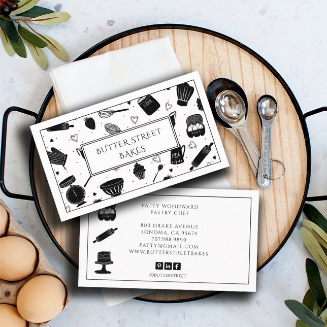 Tarjeta De Visita Utensilios de horneado para pastelería y pastelerí (Subido por el creador)