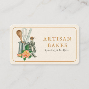 Tarjeta De Visita Utensilios de repostería Panadería