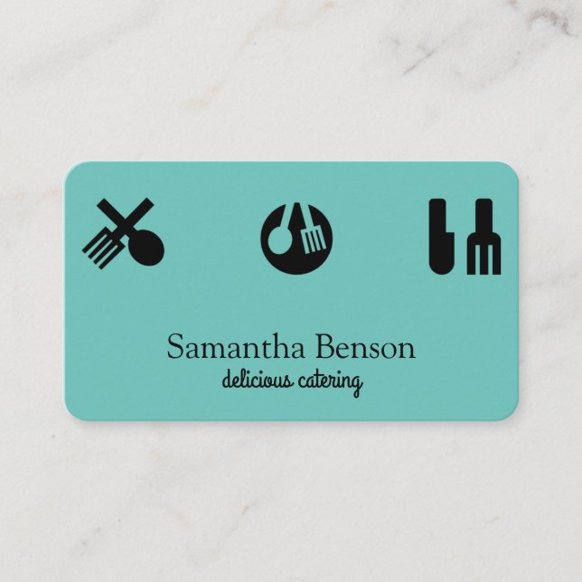 Tarjeta De Visita Utensilios modernos de cocina de Moda para cocinar (Anverso)