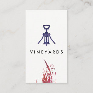 Tarjeta De Visita Uvas de abertura de vino