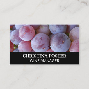 Tarjeta De Visita Uvas de vino
