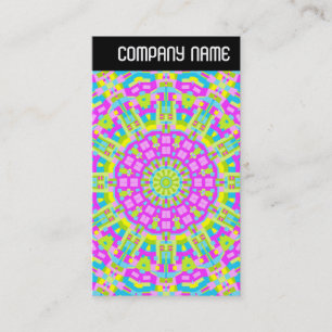 Tarjeta De Visita V Encabezado - Colorido Caleidoscopio