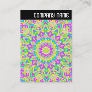 Tarjeta De Visita V Encabezado - Colorido Caleidoscopio 07