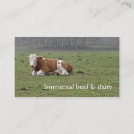 Tarjeta De Visita Vaca del Simmental