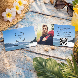 Tarjeta De Visita Vacaciones de agente de viajes turismo foto