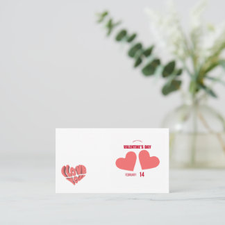 Tarjeta De Visita Valentine's Day card – Heartfelt & Elegant