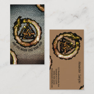 Tarjeta de visita Valknut (OuroborosOrangE)