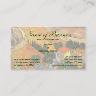 Tarjeta De Visita Valle con Labrador desde Arriba; Vincent van Gogh