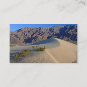 TARJETA DE VISITA VALLE DE LA MUERTE ARENA DUNES FOTOGRAFÍA NATURAL