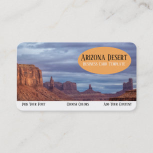 Tarjeta De Visita Valle de los Monumentos del Suroeste de Arizona