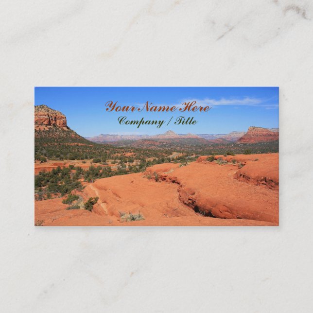 Tarjeta De Visita Valle de Sedona (Anverso)