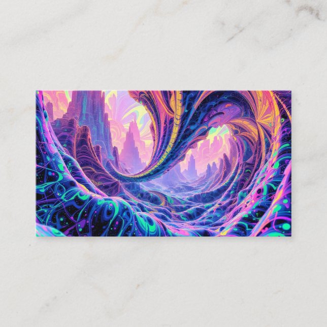 Tarjeta De Visita Valley Psychedelic (Anverso)