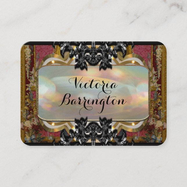 Tarjeta De Visita Valmante French Elegant Pearl Professional   (Anverso)