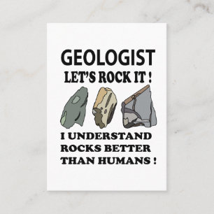 Tarjeta De Visita Vamos a Rock IT Geólogo 