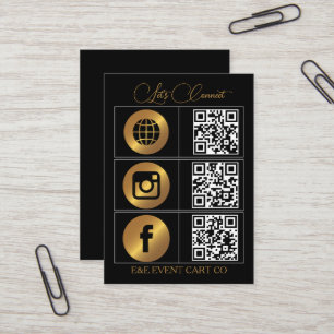 Tarjeta De Visita Vamos a ser sociales   Negocio de código QR modern