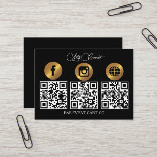 Tarjeta De Visita Vamos a ser sociales   Negocio de código QR modern