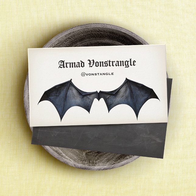 Tarjeta De Visita Vampiro Bat Wings (Subido por el creador)