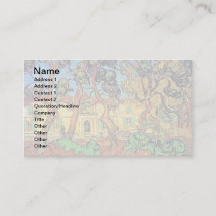 Tarjeta De Visita Van Gogh - Árboles en el jardín del hospital St Pa