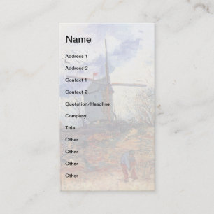 Tarjeta De Visita Van Gogh - El Molino De La Galette Molino de vient
