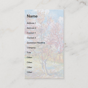 Tarjeta De Visita Van Gogh - Melocotones rosados
