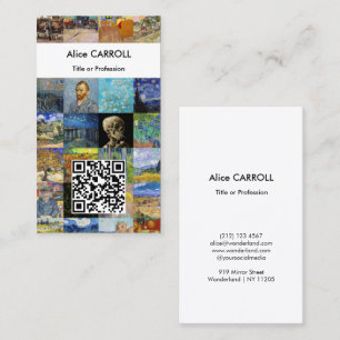 Tarjeta De Visita Van Gogh - Obras Maestras Mosaico Patchwork - Códi