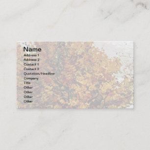 Tarjeta De Visita Van Gogh - Paisaje de otoño con cuatro árboles