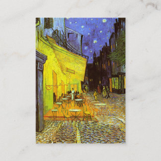 Tarjeta De Visita Van Gogh: Terraza del café en la noche