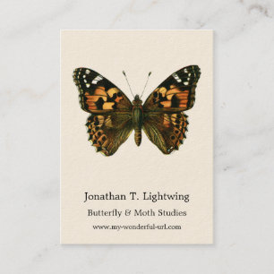 Tarjeta De Visita Vanessa Cardui - El negocio de la mariposa de Lady
