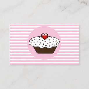 Tarjeta De Visita Vanilla Love cupakes Cards