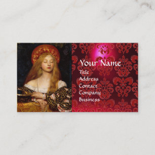 Tarjeta De Visita VANITY BELLEZA-FASHION DISEÑADOR DE COSTUMBRES Red