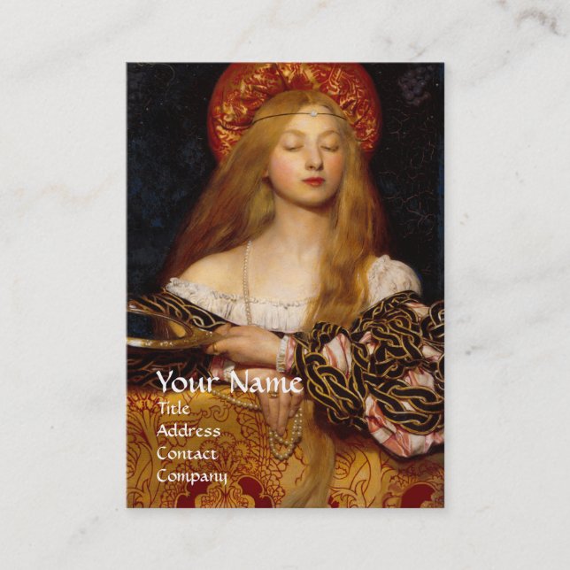 Tarjeta De Visita VANITY BELLEZA-FASHION DISEÑADOR DE COSTUMBRES Red (Anverso)