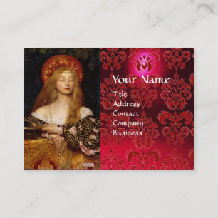 Tarjeta De Visita VANITY BELLEZA-FASHION DISEÑADOR DE COSTUMBRES Red