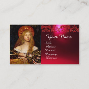 Tarjeta De Visita VANITY BELLEZA-FASHION DISEÑADOR DE COSTUMBRES Red
