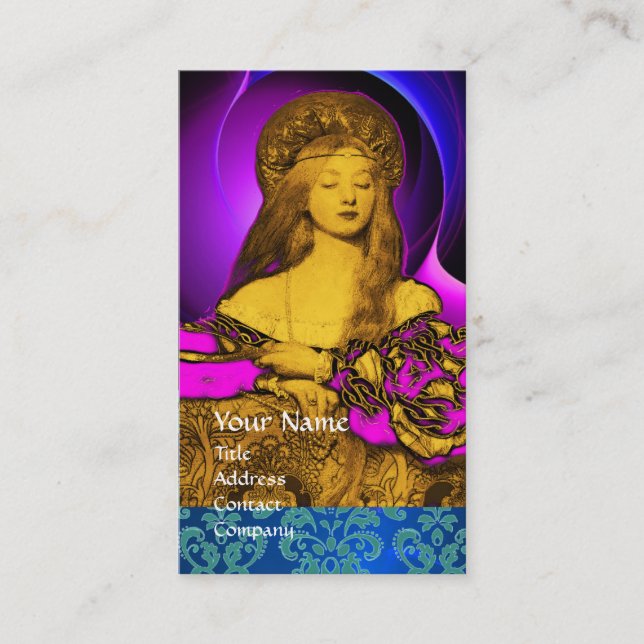 TARJETA DE VISITA VANITY BELLEZA-MODA DISEÑADOR DE CÓSTULOS DEMASIAD (Anverso)