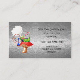 Tarjeta De Visita VAPE | Medios sociales de Hookah Silver Business