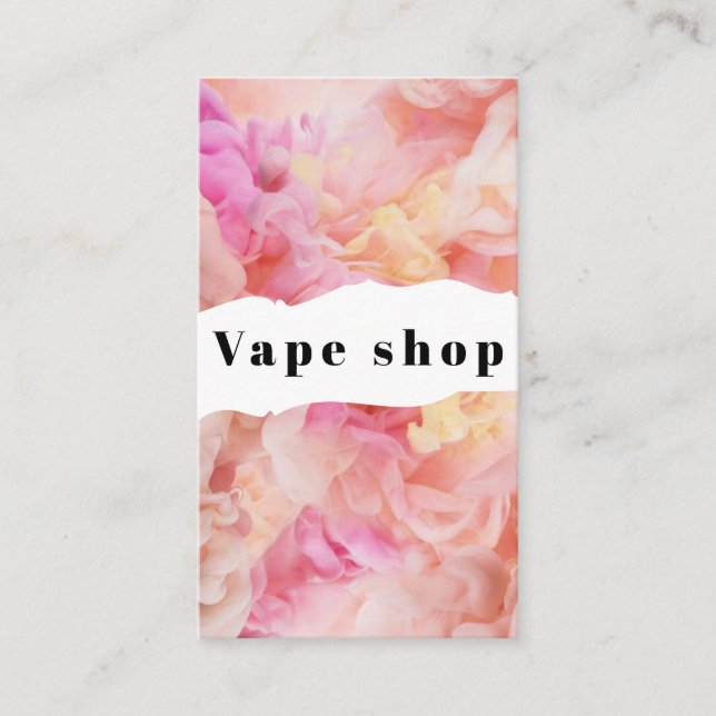 Tarjeta De Visita Vape Shop cigarrillo (Anverso)